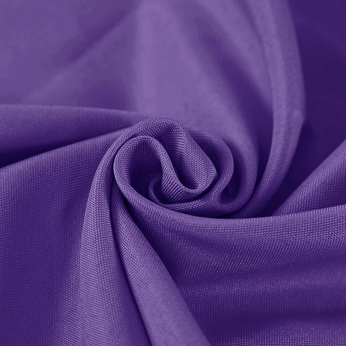 Fokitut 2 Pack Waterproof Rectangle Tablecloth, 60x120 Inch,Stain Resistant and Wrinkle Polyester Table Cloth, Fabric Table Cover for Kitchen Dining, Wedding, Party, Holiday Dinner-Purple