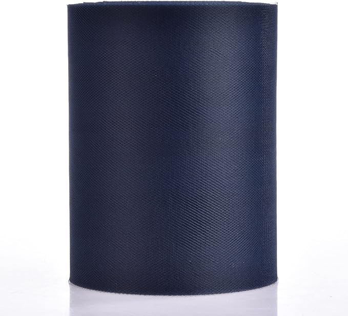 Tulle Rolls 6” by 100 Yards (300 feet) Tulle Roll Spool Fabric for DIY Tutu Skirts Wedding Baby Shower Crafts Decorations Party Supplies(Navy Blue)