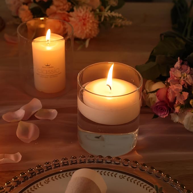 CEWOR 20pcs Flower Vases for Centerpieces, 6 Inch Glass Cylinder Vase Clear Vases Candle Holder for Floating Candles Home Table Decor Wedding Party, 2 Diameters