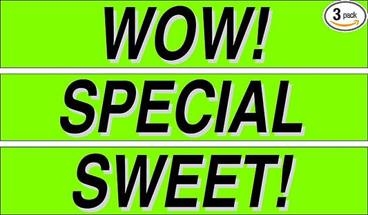 Ez-line Vinyl Windshield Stickers 3 Dozen 15 Inch Chartreuse Slogan Dealership Pro Pack for Car Lots (EZ115-Pack11)