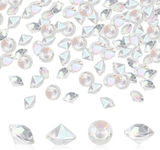 SUREAM 4500PCS Acrylic Diamonds Gems, Colorful 6mm Crystal AB Ice Rocks Crystals for Vase Filler, Table Scatter, Christmas, Wedding, Birthday Party, Arts & Crafts, Home Decorations