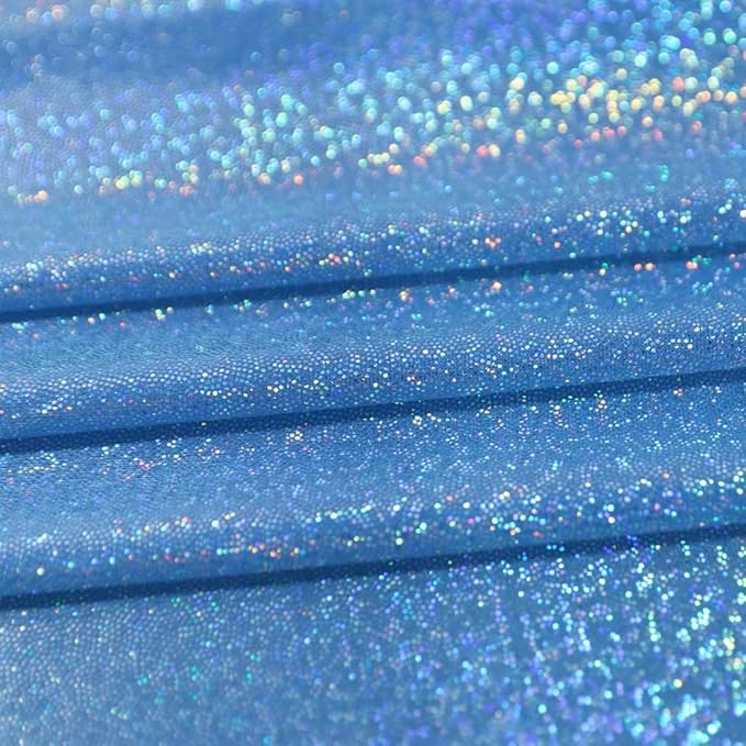 Fitable Sequin Tablecloth for Parties 52x70 Inch - Sparkle Glitter Laser Rectangle Overlay for Independence Day Decoration Ceremony Birthday Holiday Banquet Decor, Blue