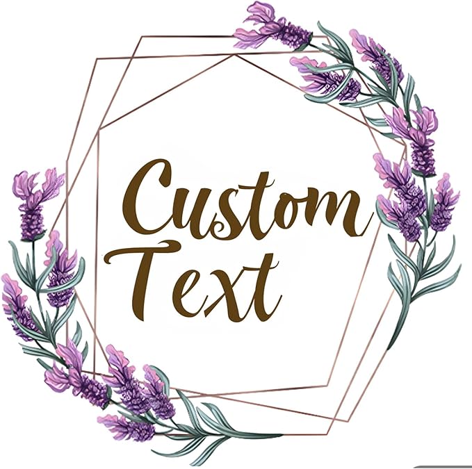 Premium Custom Stickers Labels - Personalized Stickers for Businesses Logo and Name. Birthday Pets and Label Product Boxes Wedding Favors Waterproof Labels (wreath 5, 2 inch)