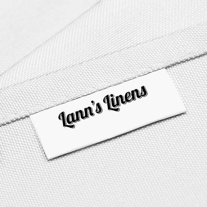 Lann's Linens - 54" Square Premium Tablecloth for Wedding/Banquet/Restaurant - Polyester Fabric Table Cloth - White