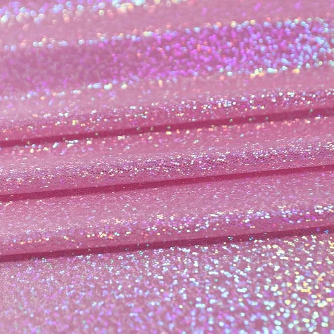 Fitable Pink Sequin Tablecloth for Parties 52x70 Inch - Sparkle Glitter Table Cloth Laser Rectangle Overlay for Wedding Baby Shower Ceremony Birthday Holiday Banquet
