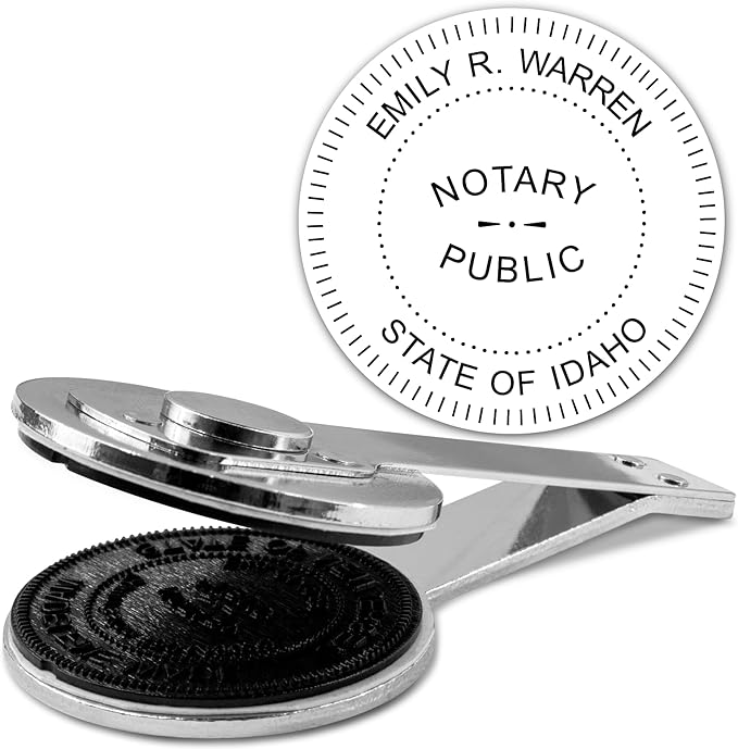 MaxMark Insert Only for Notary Seal Round Desk Embosser for Idaho State