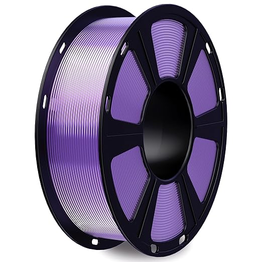 GIANTARM 3D Printer Filament, Silk Purple Pla Filament, 1Kg(2.2lbs) Spool, 1.75mm Dimension Accuracy +/- 0.03mm, 3D Printing Filament