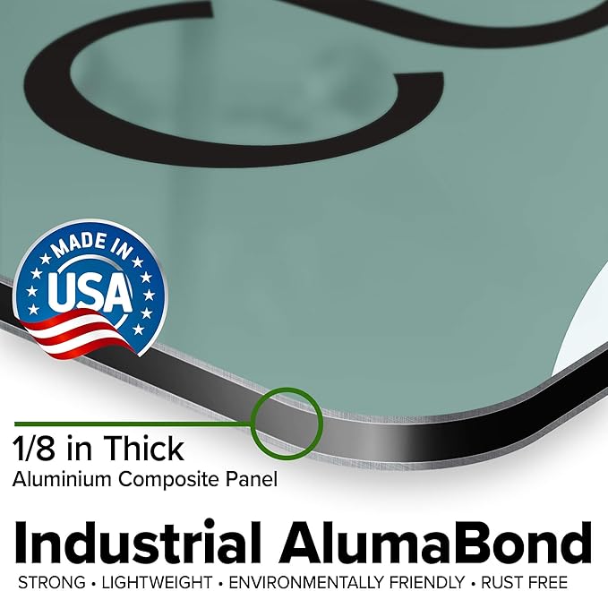 Custom Sign, Custom Street Sign, 11 Font Colors, 13 Font Styles, 4 Hole Options, 22 Sizes, 12x48 Inches, Rust Free DiBound, Fade Resistant, Made in USA by My Sign Center (Minimalist)