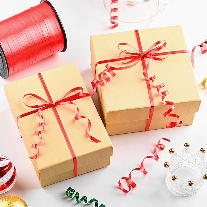 500 Yards Red Curling Ribbon-Balloon String-Balloon Ribbon Roll for Party Decoration, Gift Wrapping, Wedding, Art Crafts, Florist Flower