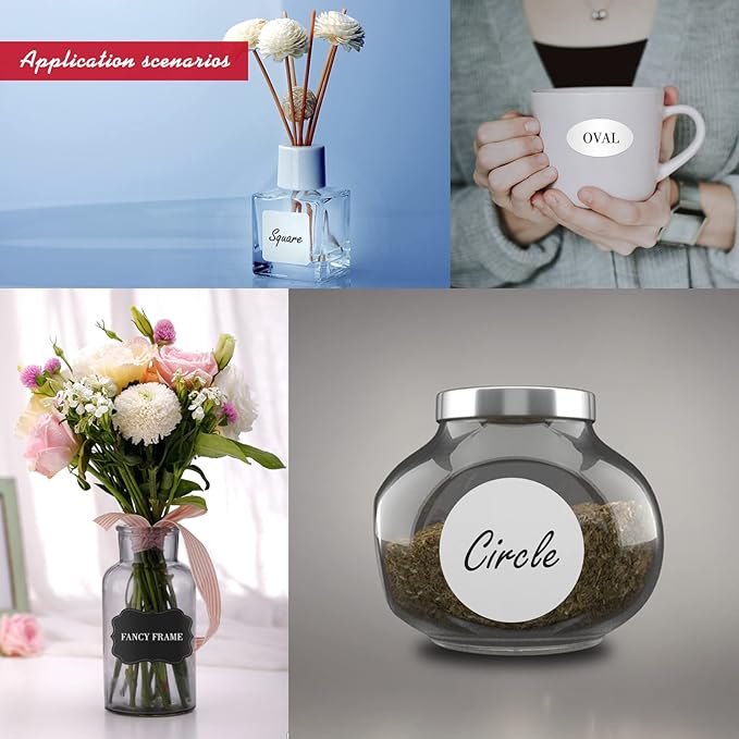 Custom Stickers - Personalized Labels, Customized Stickers with Any Design Image Logo Text, 100 Labels (Flower, 4"x4")