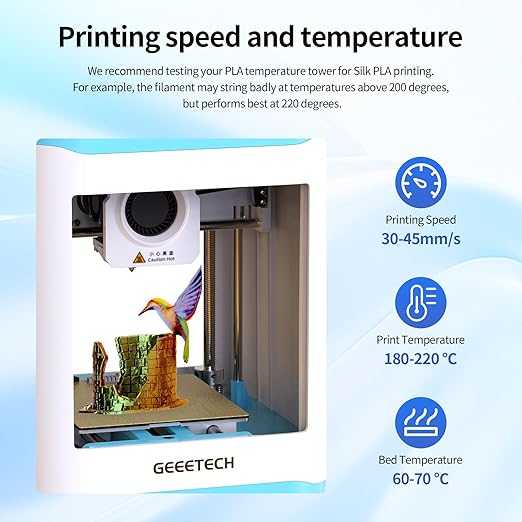 GIANTARM Tri-Colors Silk Pla Filament, 3D Printer Filament 1.75mm +/-0.02mm, 1Kg (2.2lbs) Spool, Vacuum Packaging (Red+Blue+Green)