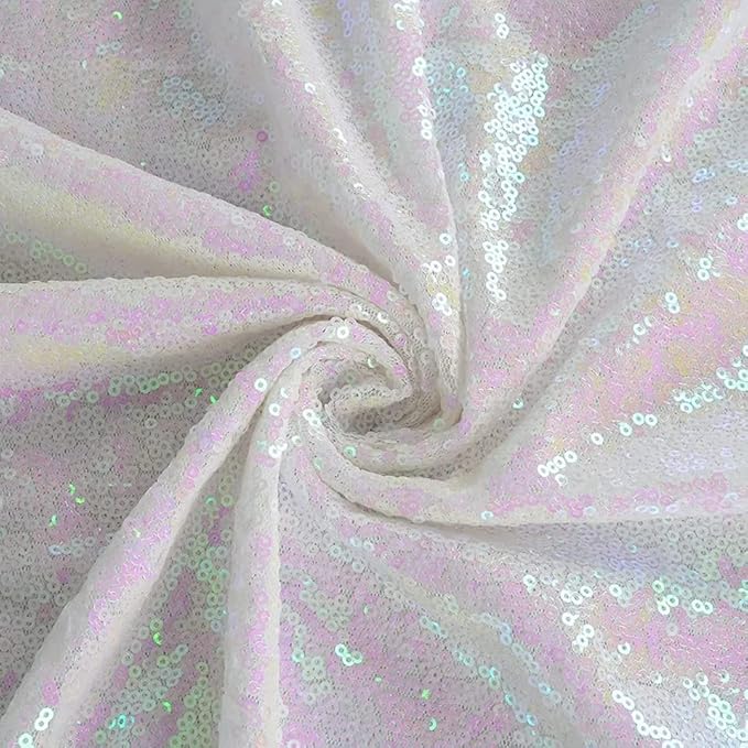 4FTx8FT Iridescent Sequin Backdrop Curtains 2 Panels Sparkly Background Drapes for Parties Baby Shower Decorations