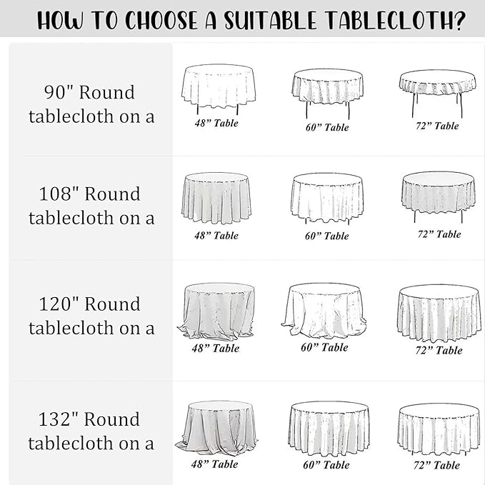 12 Pack White Round Tablecloth 90 Inch Round Table Covers Bulk Washable Polyester Fabric Round Table Clothes for Wedding Party Reception Banquet Buffet Restaurant (White, 90 Inch)