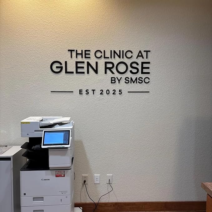Personalized Acrylic Sign – Modern Logo for Reception Wall