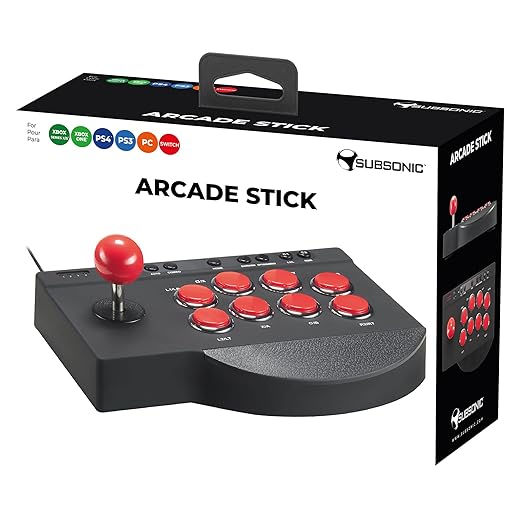 SUBSONIC - Arcade stick compatible with PS4, Xbox Serie X/S, Xbox One, PC, PS3