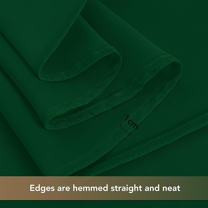 sancua Square Tablecloths 70x70 Inch Hunter Green, 2 Pack - Fabric Table Cloth for Square or Round Tables, Washable Polyester Table Cover for Christmas Dinner, Holiday Party, Display Tables