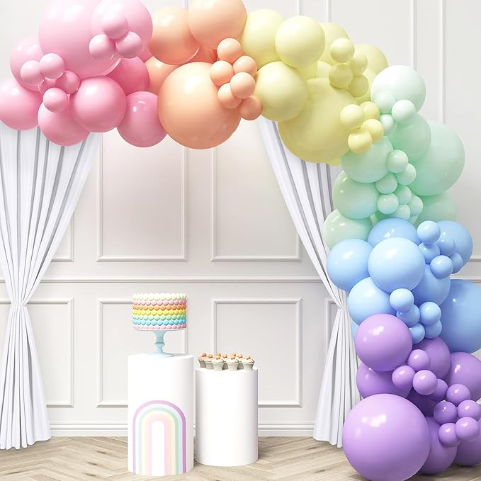 DWCN 10x7 FT White Backdrop Curtains for Parties, Photography Backdrop Drapes with Rod Pockets for Wedding Decorations Stage Birthday Family Gatherings, 2 Panels 5ft x 7ft