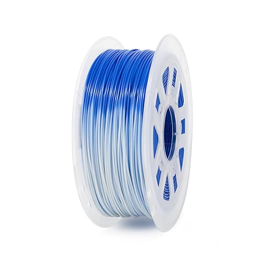 Gizmo Dorks 3mm (2.85mm) ABS Filament, 1 kg for 3D Printers, Color Change Blue to White
