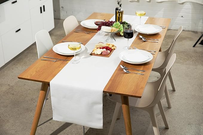 American Homestead Paper Table Runner Roll - 78 ft. Disposable Linen-Like Table Cover Roll - 20 Perforated Table Runners (16" x 48") for Parties, Weddings, and Events -Green