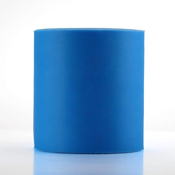 Tulle Fabric Roll, 6” by 200 Yards (600FT) Tulle Organza Fabric Spool for DIY Tutu Skirt Baby Shower Decor Wedding Backdrop Crafts Birthday Party Supplies (Peacock Blue)