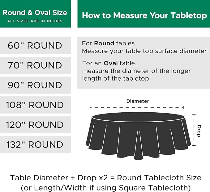 Biscaynebay Textured Fabric Christmas Round Table Cloth 90", Red Water Resistant Spill Proof Folding Table Covers for Dining, Kitchen, Wedding & Parties Machine Washable