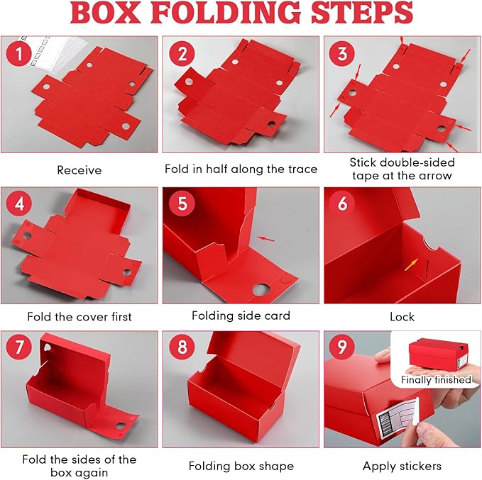 12 Sets Mini Shoe Gifts Boxes for Party Favors 6.1 x 3.9 x 2.5 Inches Sports Mini Sneaker Box with Editable Label for Candies Cookies Snacks(Red,6.1 x 3.9 x 2.5 Inches)