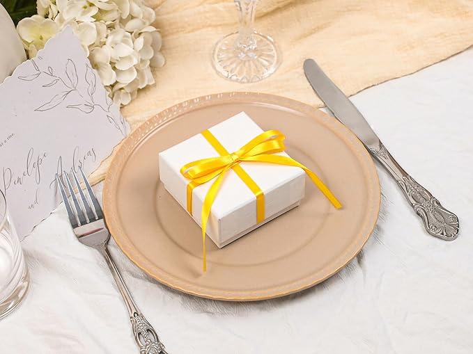 Yellow Satin Ribbon 1/4 inch X Continuous 100 Yards, Single Face Polyester Ribbon Perfect for Gift Wrapping, Flower Bouquet, Wedding Decor, Crafts, Bow Making, Sewing and More