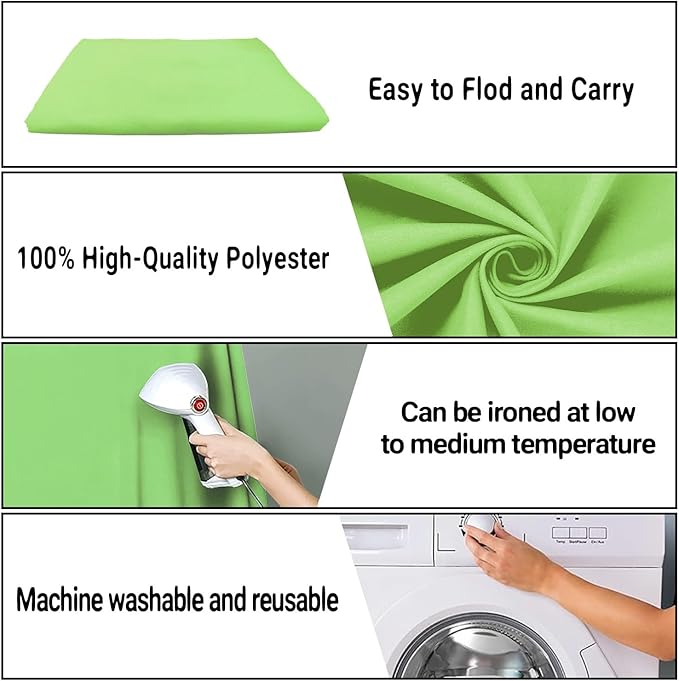 Light Green Screen Backdrop 5x7ft Grass Green Photography Background Meeting Photo Studio Shooting Props