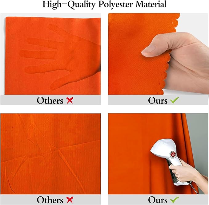 10x10FT Orange Abstract Backdrops Solid Orange Portrait Background for Photoshoot, for Photography, for Birthday,for TV Recording Photo Video
