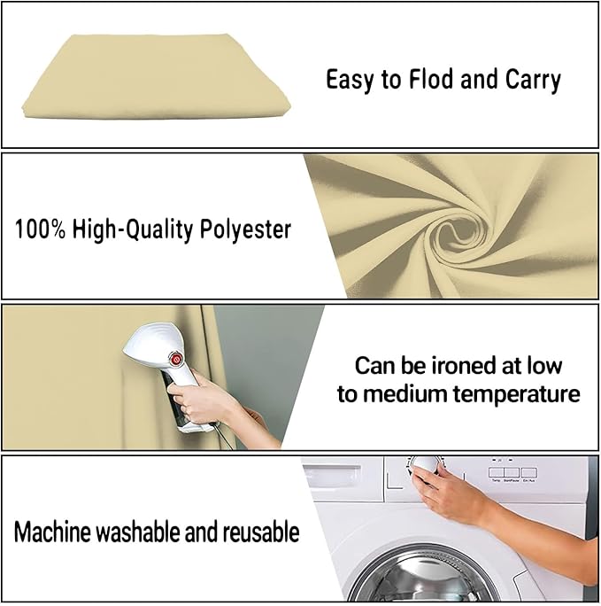Tan Portrait Backdrop 8x10ft Zoom Meeting Photo Studio Shooting Props