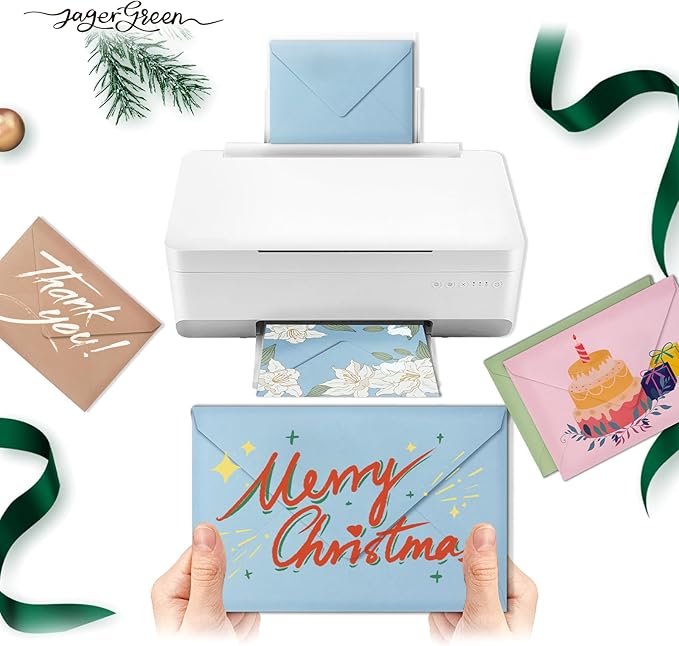 50 Pack 4x6 Envelopes Letter Size, Blue A4 Envelopes Self Seal for Wedding Invitation, Envelope 4.3x6.3 for Greeting Cards, Photos, Baby Shower, Graduation, Thank You Cards, Announcements