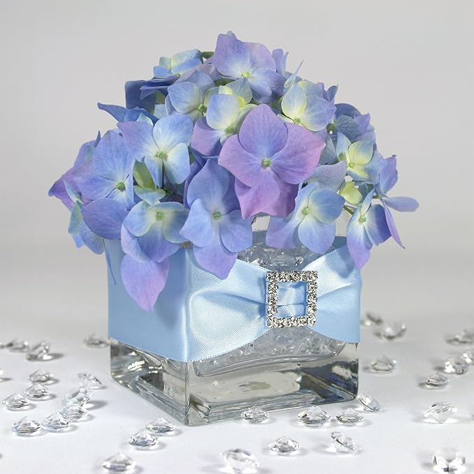 PATIKIL 4000 Pcs Wedding Table Scatter Confetti Crystals 6 mm Acrylic Diamonds Vase Fillers Gems for Table Centerpiece Decorations Party Vase Beads, Blue/Purple