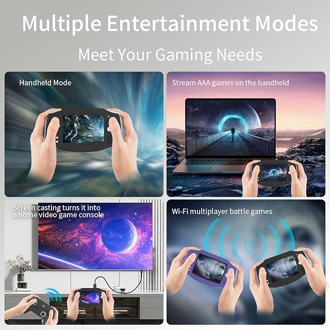 RG34XX Retro Handheld Game Consoles RG34XX Classic Retro Gaming Console 32+64G Card Preloaded Games 5000+ rg34xx Portable Gaming Console Linux 64-bit 3500mAh Battery WiFi Bluetooth HD and TV Output Black