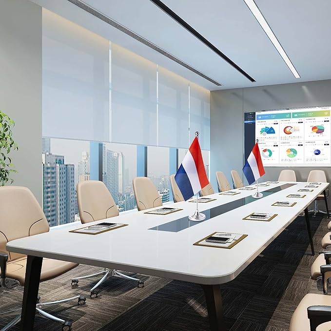 ZXvZYT 2 Pack Netherlands flag Dutch Table Flag Small Mini Dutch Desk Flags With Stand Base,International Festival Events Celebration Decorate,Home office Decorations