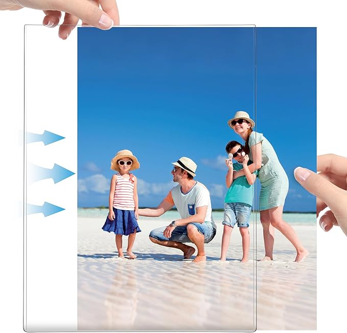 3 Pack Magnetic Picture Frames for Refrigerator, 8.5x11 Magnetic Photo Holders for Fridge, Acrylic Magnetic Picture Frame for Displaying Frames,Children Artworks