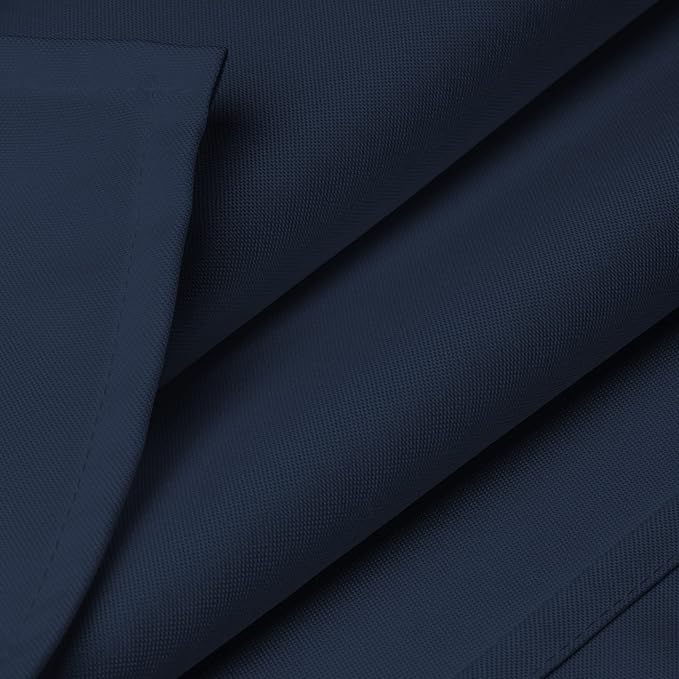 Lann's Linens - 10 Premium 90" x 156" Tablecloths for Wedding/Banquet/Restaurant - Rectangular Polyester Fabric Table Cloths - Navy Blue