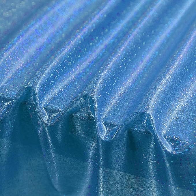 Fitable Sequin Tablecloth for Parties 52x70 Inch - Sparkle Glitter Laser Rectangle Overlay for Independence Day Decoration Ceremony Birthday Holiday Banquet Decor, Blue