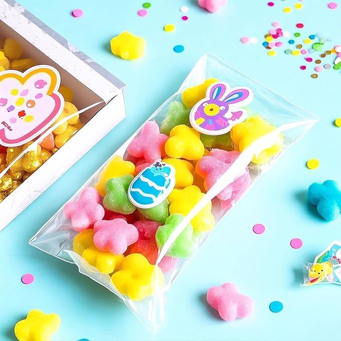 PigPotParty 3"x7" Cellophane Cookie Bags Self Sealing, 200 Pcs Clear Plastic Treat Individual Cookie Bags with seal, Perfect for Goodies, Party Favors, Snacks, Gift Wrapping