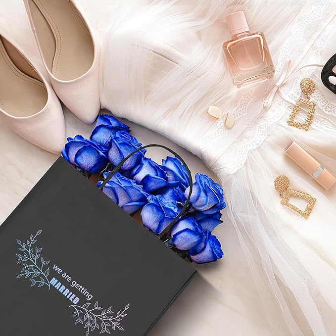 METRONIC Kraft Paper Gift Bags with Handles 8x4.75x10.5 Inch 12000 Pack | Christmas, Birthday Party Favors, Retail Shopping, Small Business Bulk | Black Gift Wrap Bag