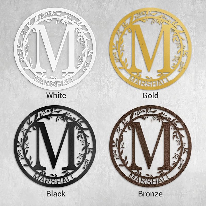 Custom Metal Signs Metal Name Sign Metal Wall Art Split Letter Monogram Wall Decor Metal Wall Art Last Name Sign Family Name Sign Personalized Wedding Gift Fire Pit Sign Outdoor Decor Cabin Sign