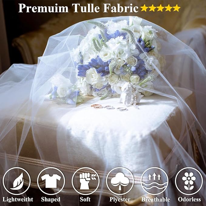 Sage Green Tulle Fabric Rolls 54 Inch by 20 Yards Tulle Ribbon Netting Spool Bolt for DIY Wedding Decoration Baby Shower Tutu Skirt Gift Wrapping, Large Matte Tulle, Roll Packaging (Sage Green)