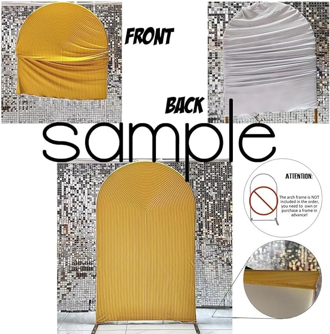 Mexico Theme Arch Stand Covers Fiesta Wedding Party Elastic Fabric Background Birthday Baptismx Baby Shower Decor Props (90x180cm(W35''H72''),G-3741)