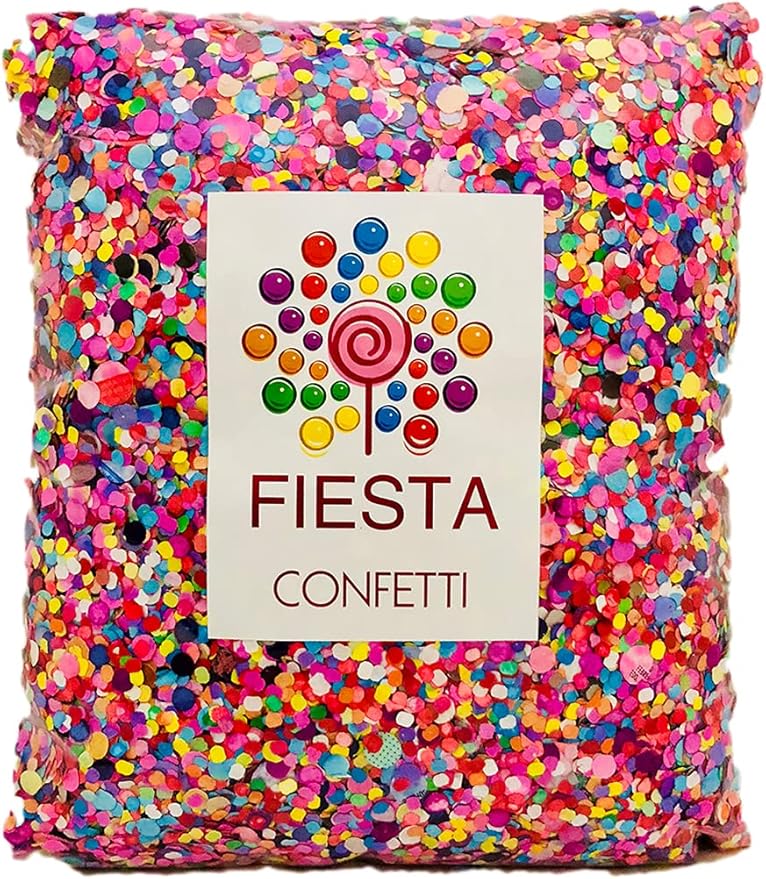 Fiesta Confetti.Value Mexican Colorful Paper Confetti. Jumbo Bag .95lb/425gr.