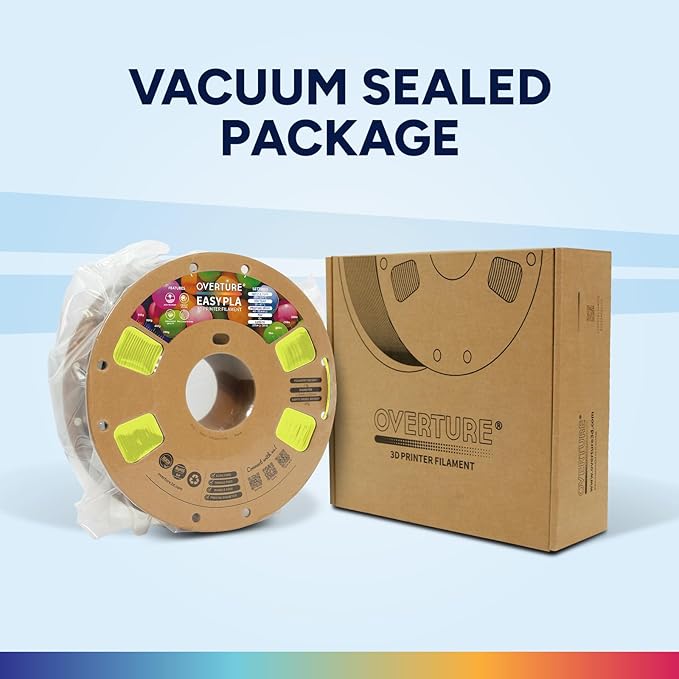 OVERTURE Glow PLA Filament 1.75mm 3D Printer Filament, 1kg Spool (2.2lbs), Dimensional Accuracy +/- 0.02 mm, Fit Most FDM Printer (Glow Yellow)