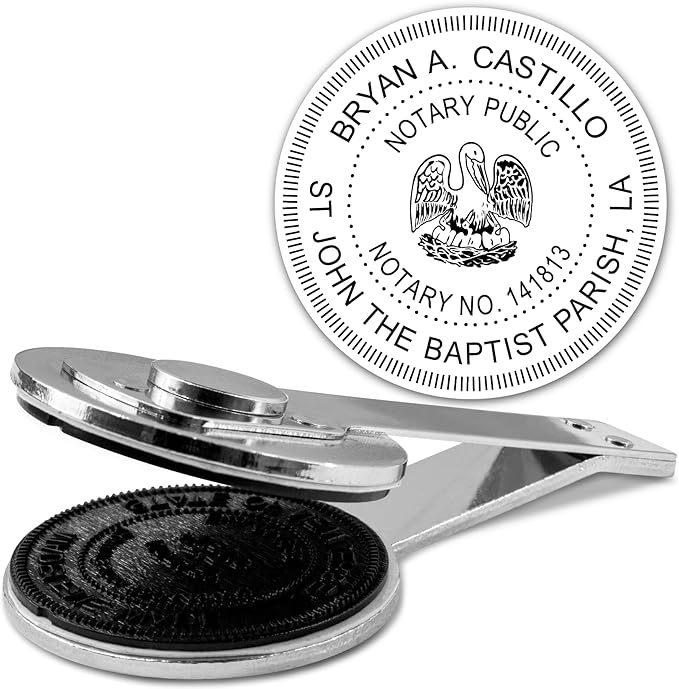 MaxMark Insert Only for Notary Seal Round Desk Embosser for Louisiana State