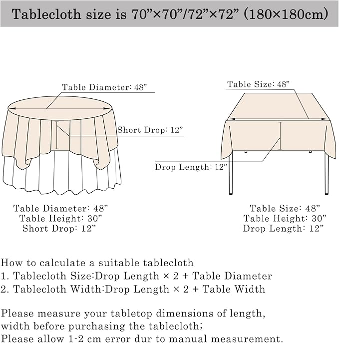 ShinyBeauty 2 Pack 72x72 Inch Silver Sequin Tablecloths - Elegant Square Glitter Tablecloth for Wedding, Birthday, and Party Decorations