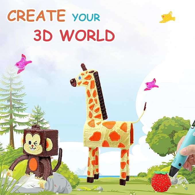 36 Colors 3D Pen Filament 1.75mm PLA, Each Color 10 Feet, Total 360 Feet 3D Pen Filament Refills 3D Printing Pen Refills with High-Precision Diameter Not Compatible with 3Doodler Pen