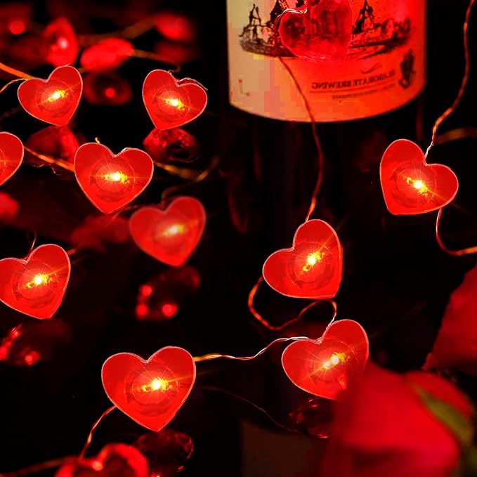 pozzolanas 2 Pack Led Fairy Lights Battery Operated String Lights, 7 ft 20 LED Waterproof Firefly Light on Silver Wire for Home Party Wedding Christmas Decorations