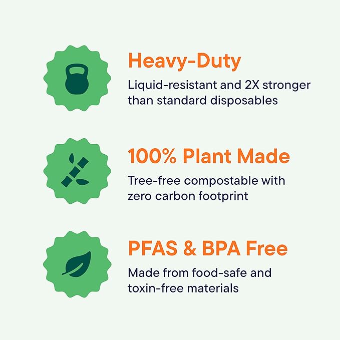100% Compostable Oval Paper Plates [50-Pack] - {PFAS-Free} - {BPI Certified} - [12 Inch] Heavy Duty, Eco-Friendly, Biodegradable Bagasse Platters - Natural Brown 12" Oval Platter Plates by Stack Man