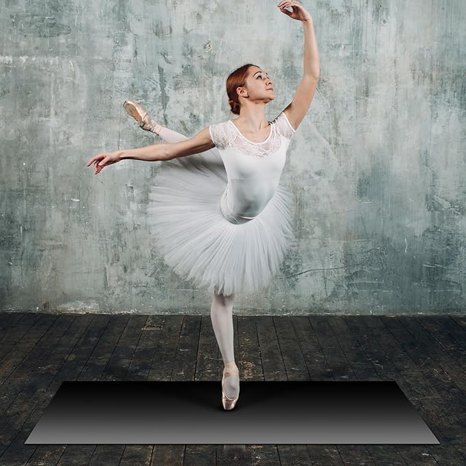 Portable Dance Floor Smooth Ballet Floor Vinyl Dance Mat for Home Stage Studios Kids Adults Practice Improve